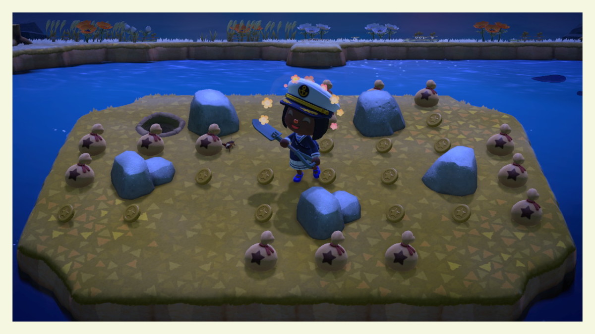 The Money Rock island is super rare (1% chance of finding it), so I was very happy when I landed here!