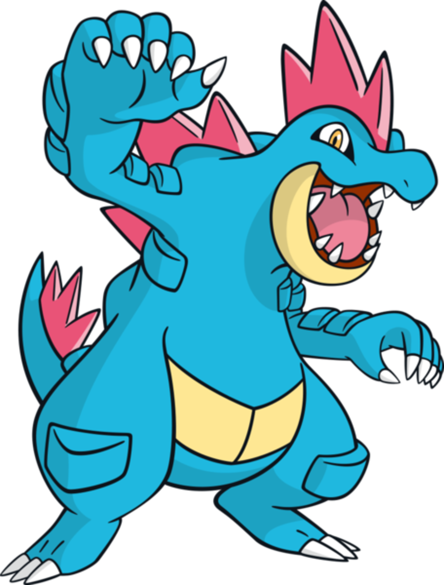 Feraligatr, the "Strong Jaw" Pokémon