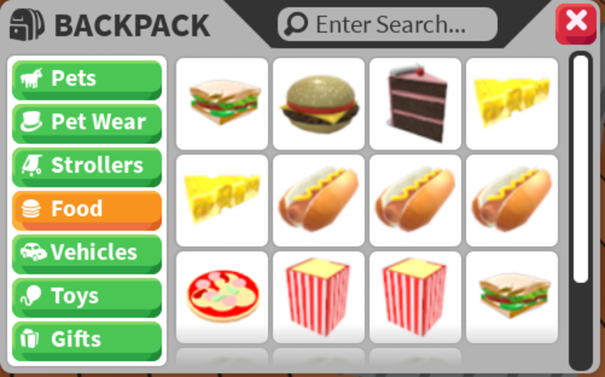 Your backpack in Adopt Me! contains all your items.