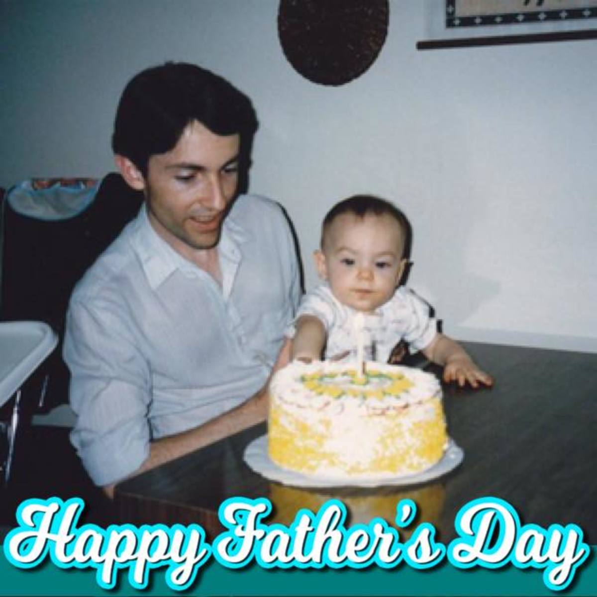 Photo of me and my dad, 1986 (my first birthday)