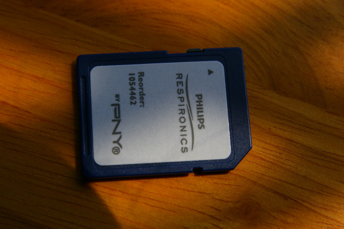A computer card is included with each CPAP machine to record usage data: this will be shared with the doctor and the home healthcare company.