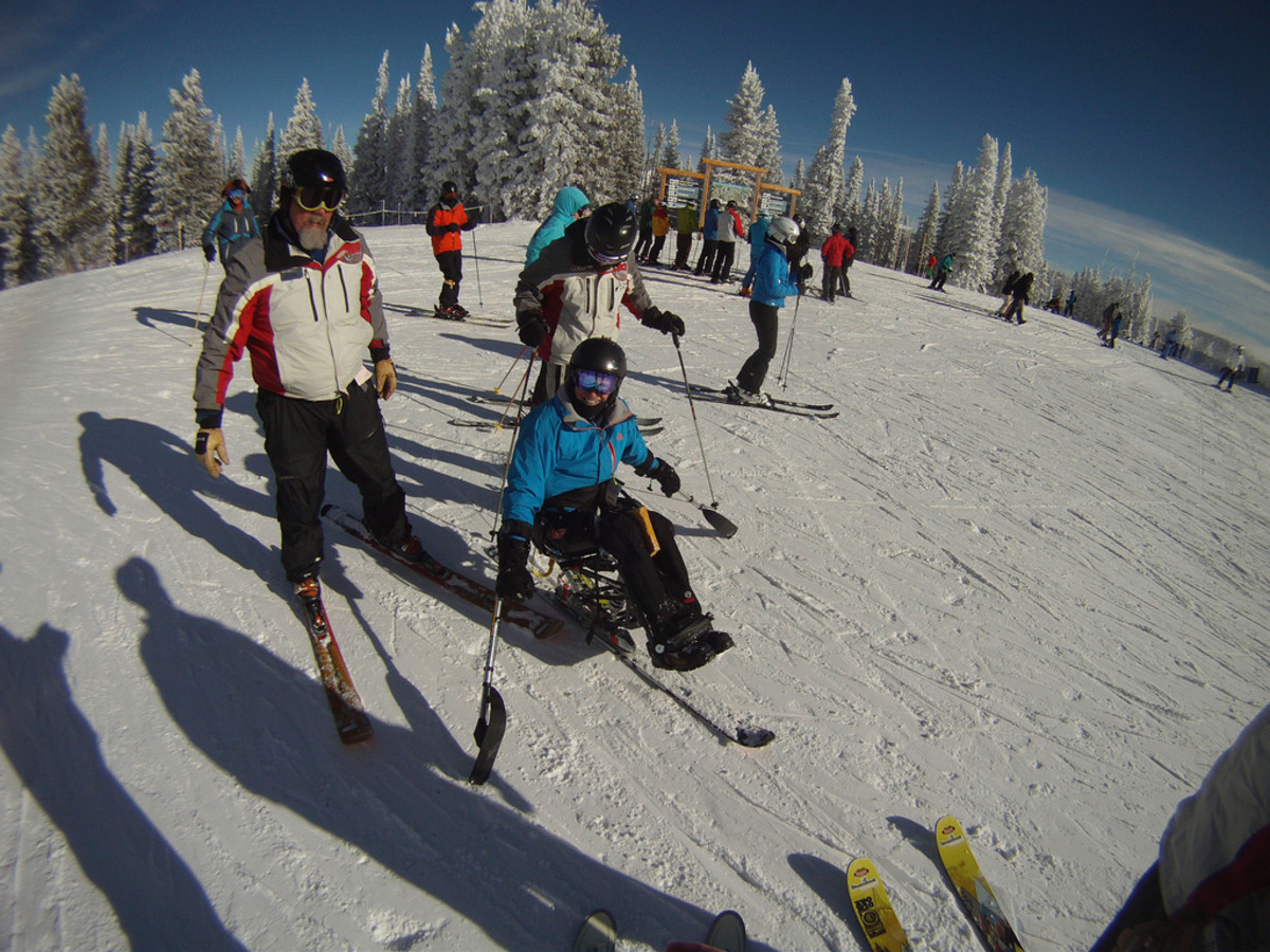 Adaptive skiing for people with disabilities