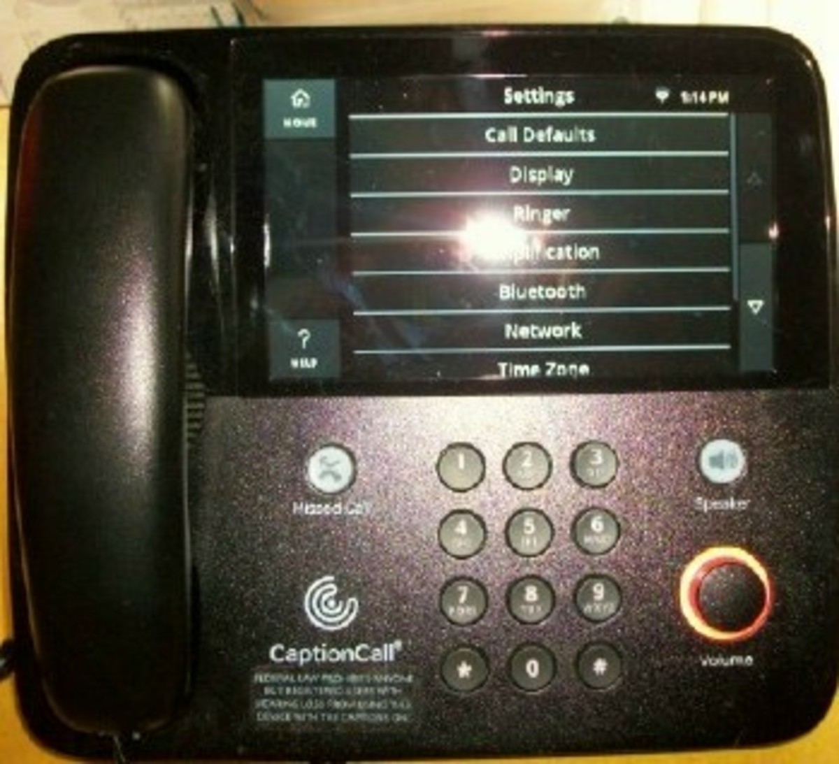A caption phone that puts the words on a screen for the hearing disabled to be able to read. This helps the hearing disability to have better phone converesations