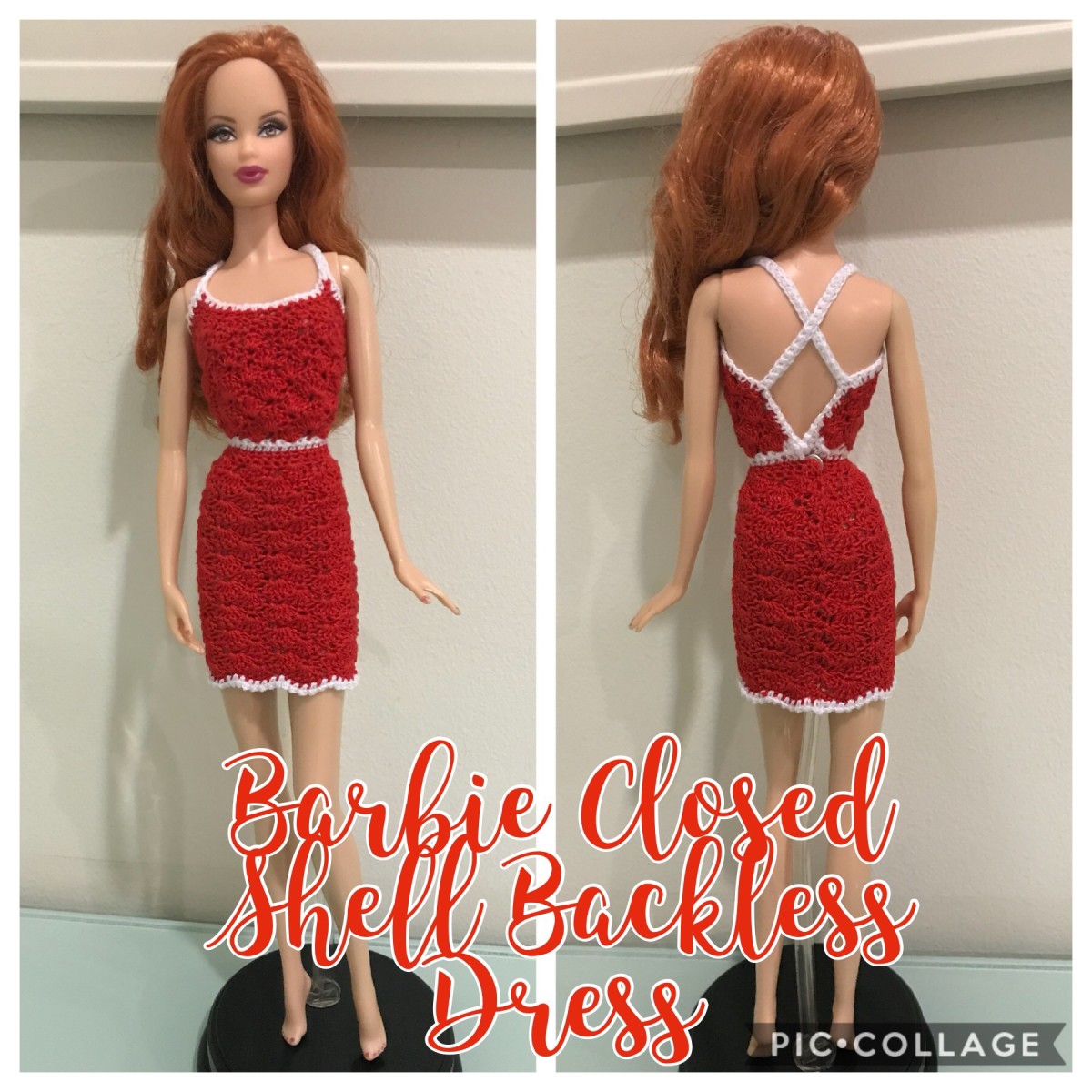 Barbie Closed-Shell Backless Dress (Free Crochet Pattern)