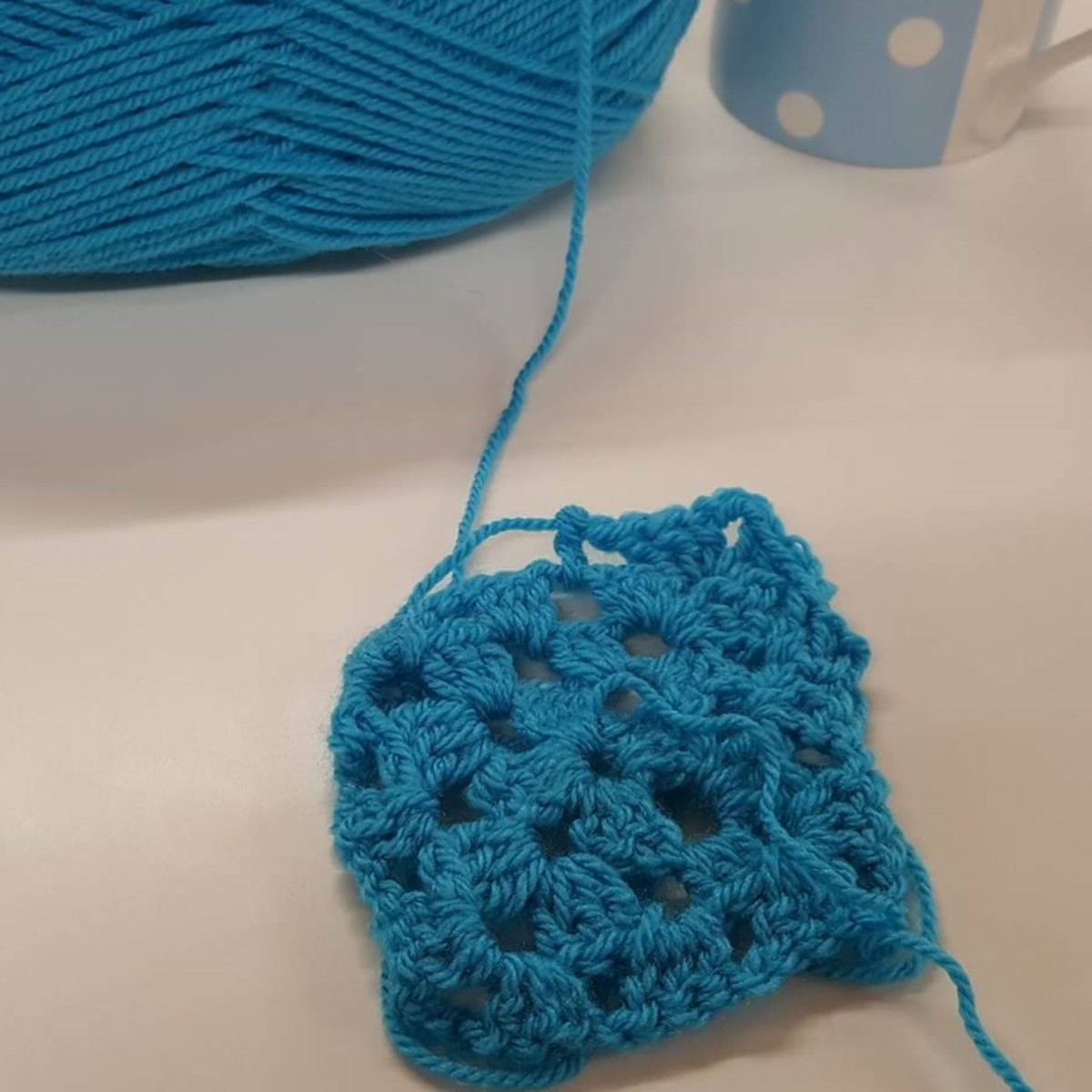 Crochet grows a lot faster than knitting does, so this might be a better craft for those who need quick gratification for their efforts, like me.