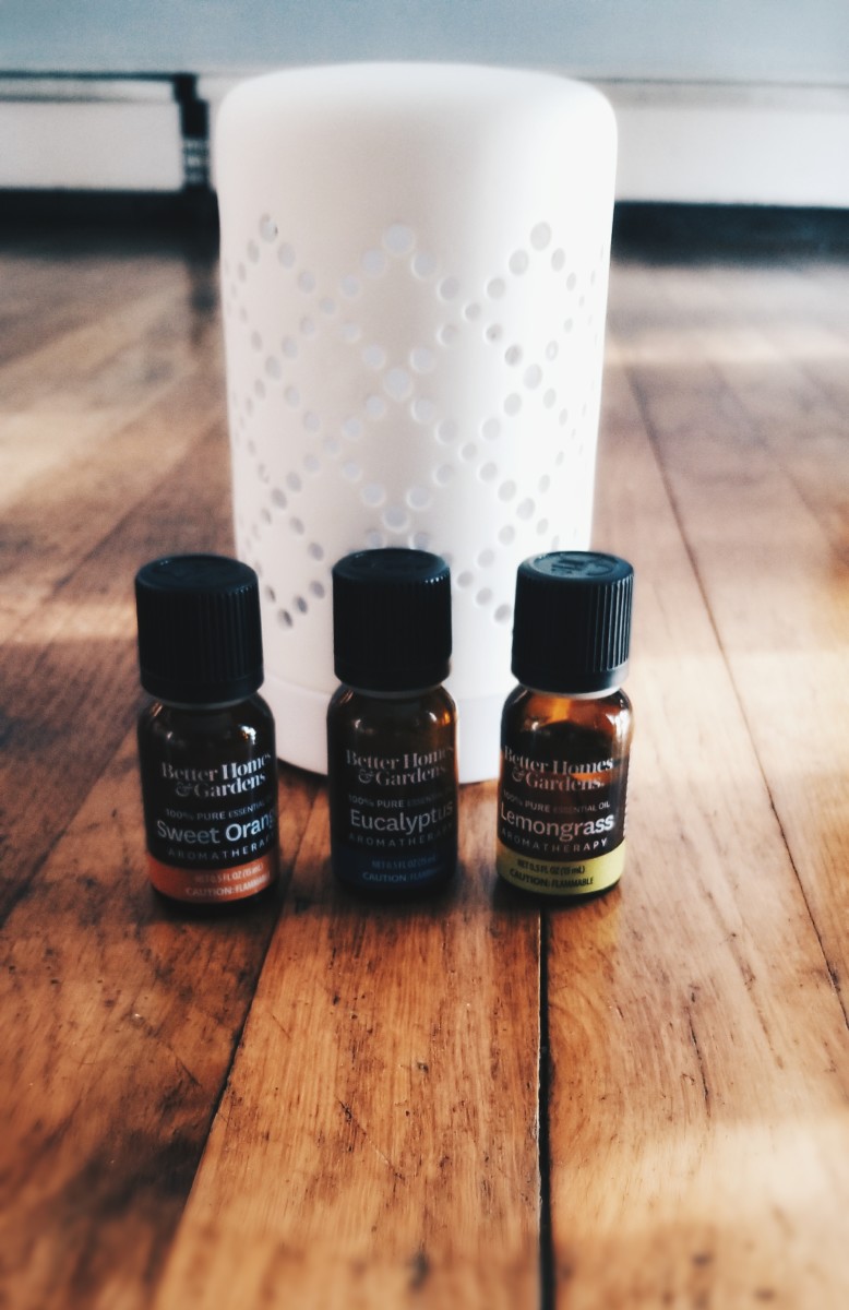 A simple diffuser and essential oils is a wonderful stress-reliever! 