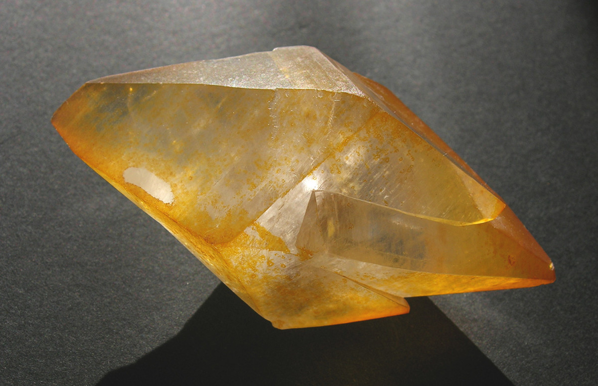 A yellow calcite crystal is excellent for enhancing study skills. 