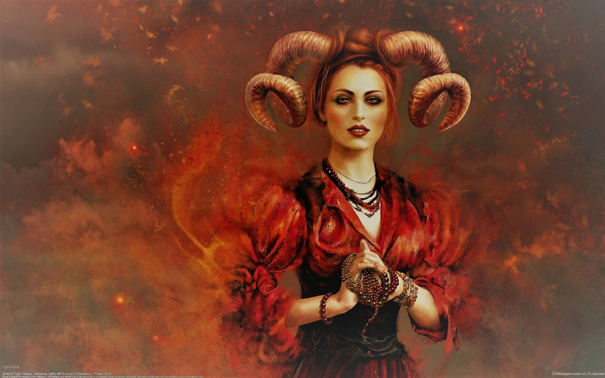 The Aries woman has lots of fire.