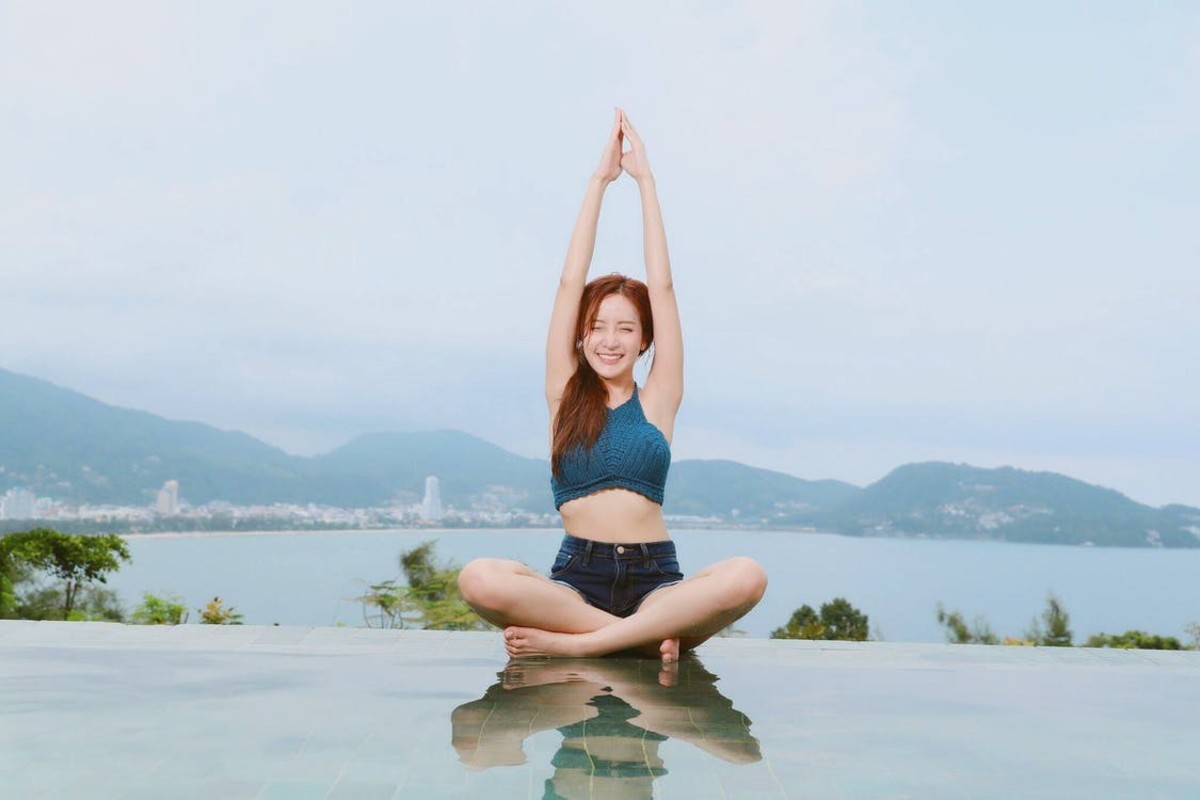Practice yoga outside in nature to get the maximum benefit of breathing fresh air.