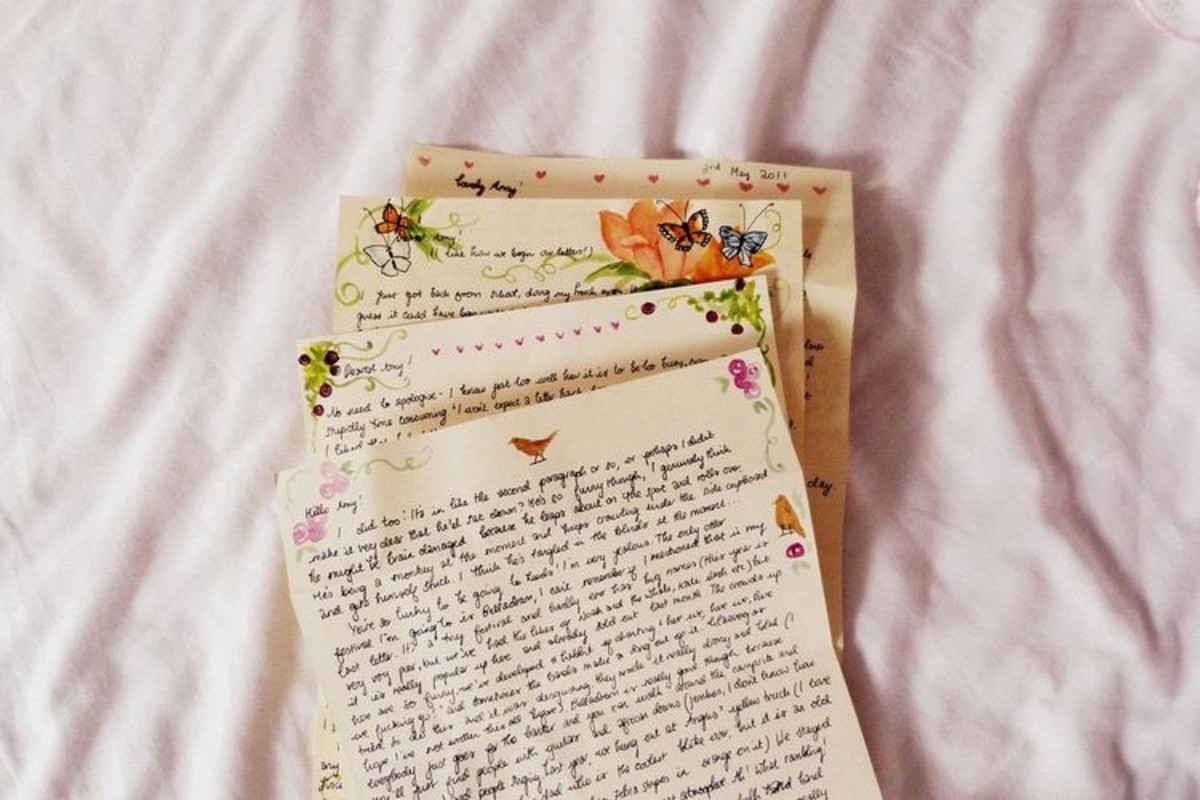 Write a letter to yourself or a friend about all the things you're grateful for.