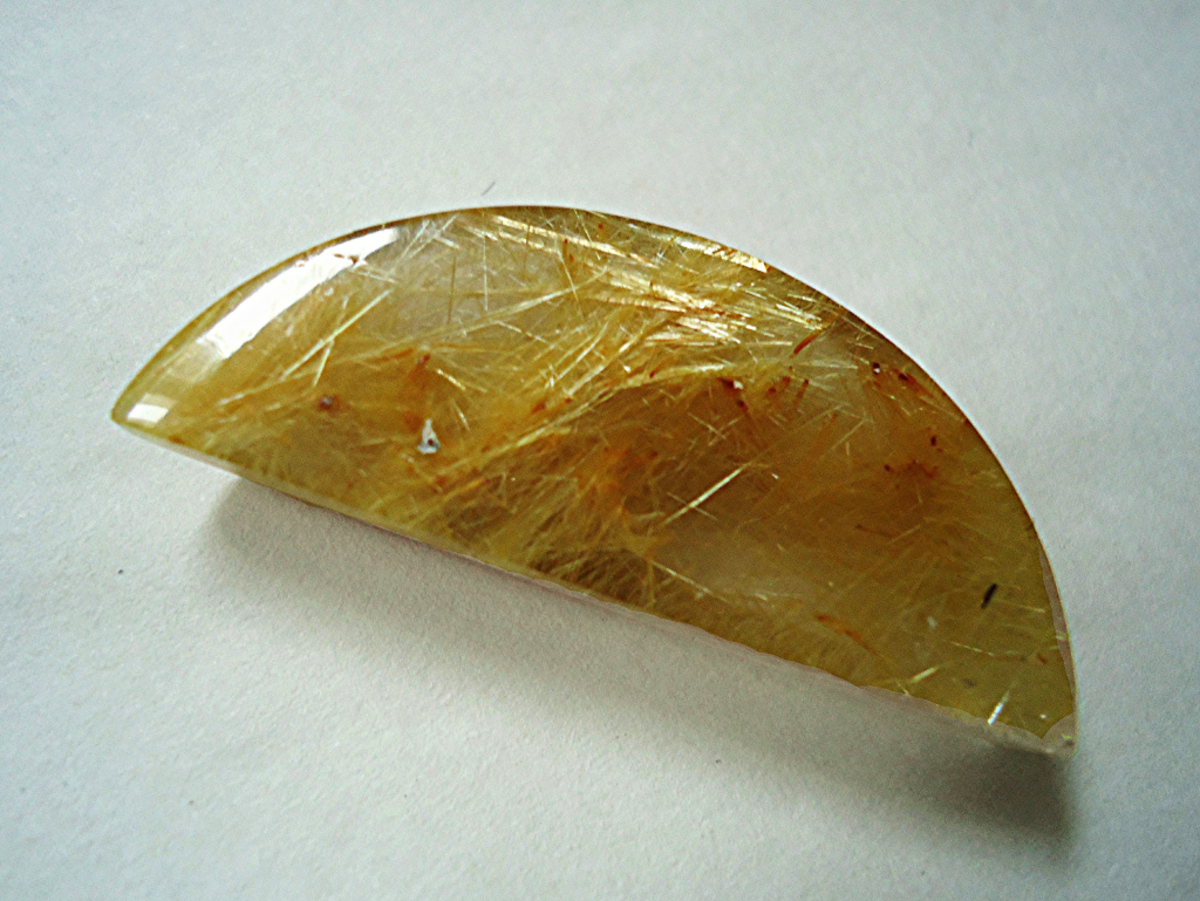 Rutilated quartz contains the mineral rutile. 