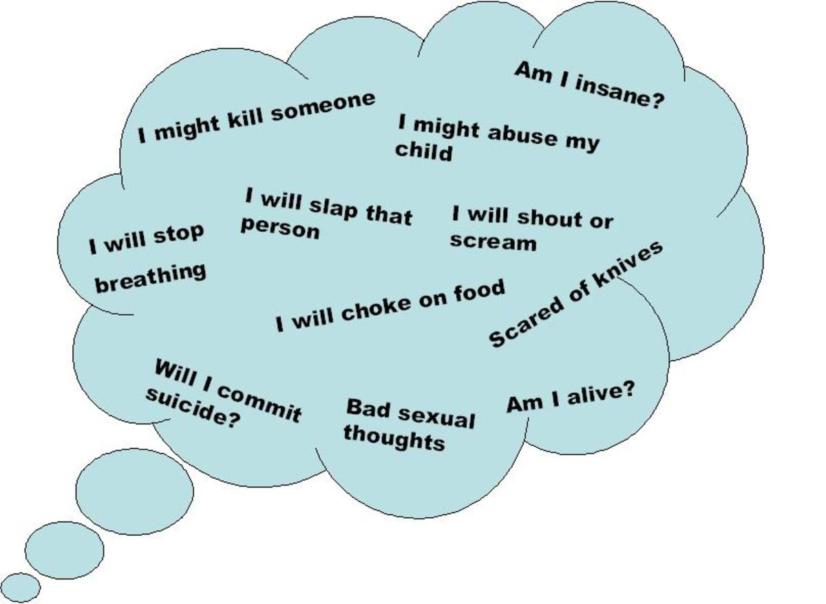 disturbing thoughts intrusive thoughts examples