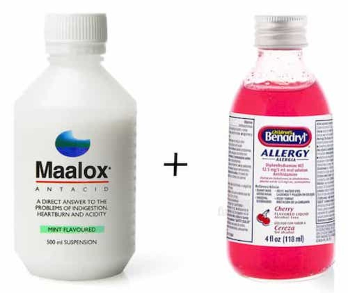 Mixing Benadryl and Maalox can help eliminate oral thrush discomfort.