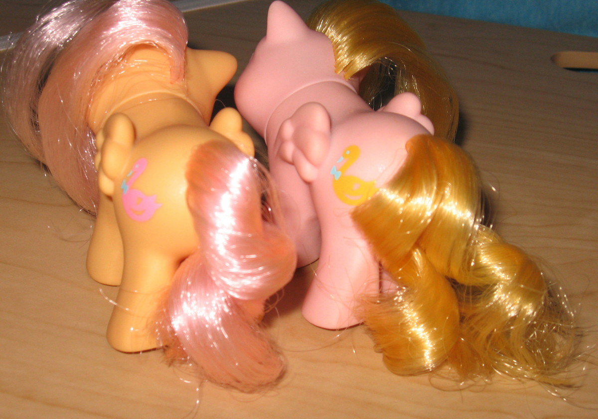 Dry, curled My Little Pony hair! Don't they look pretty?