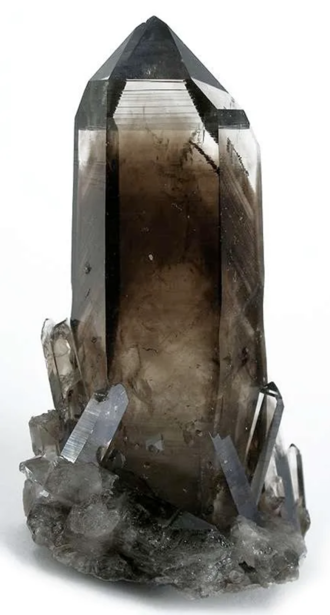 Brown to grey, opaque Smokey Quartz