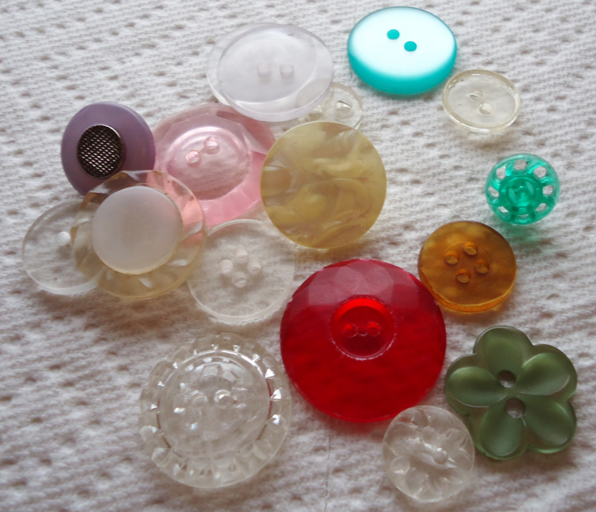 Lucite buttons