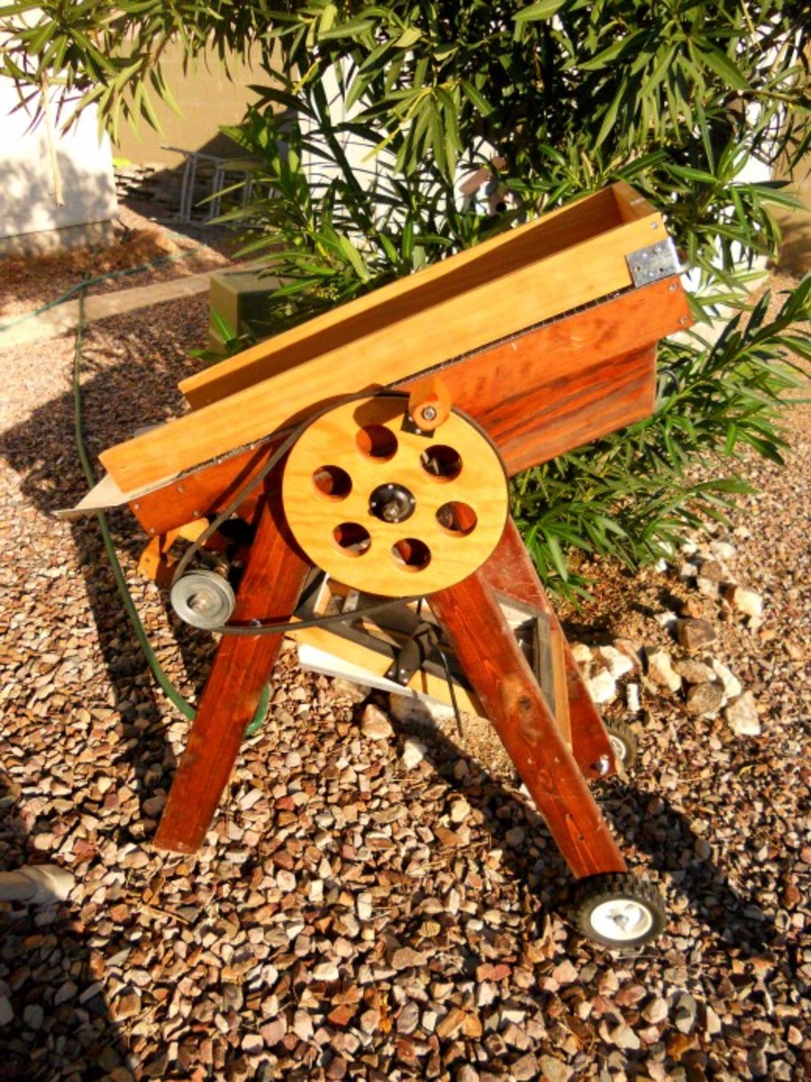 Crank side of dry washer