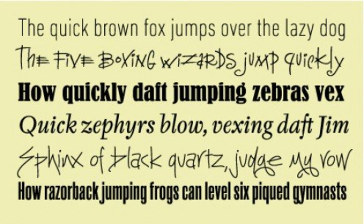 Often silly and illogical, pangrams are fun to create.