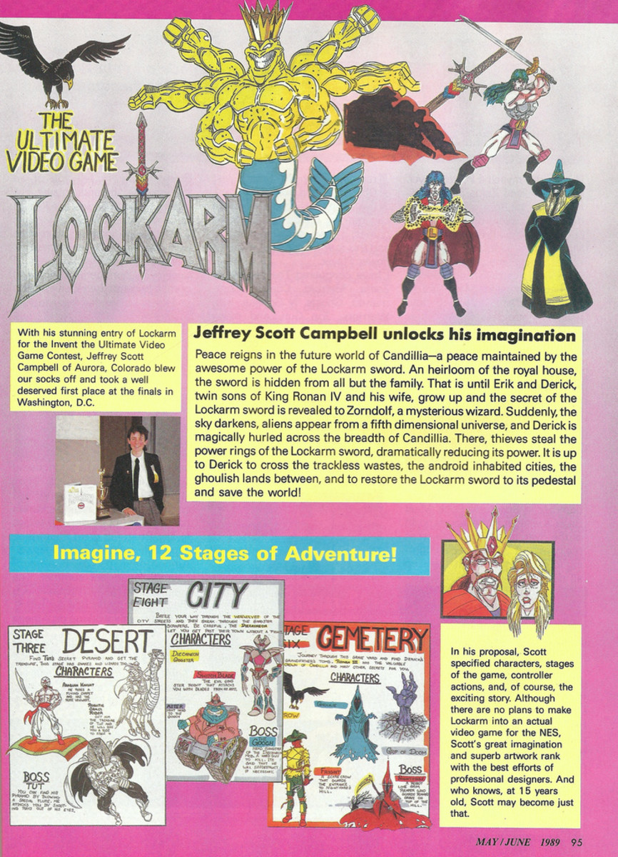 'Lockarm' - J Scott Campbell's winning entry for Nintendo Power magazine