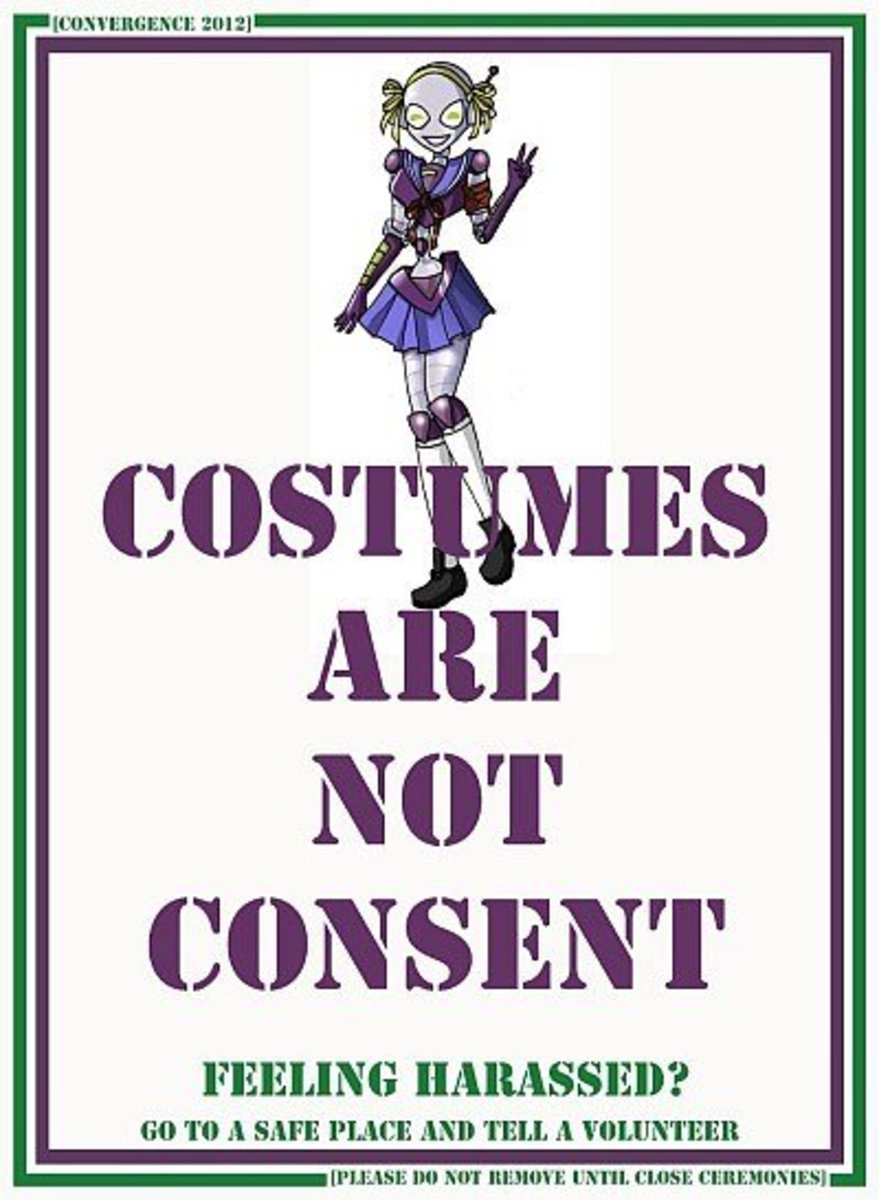Costumes Are Not Consent poster at Convergence