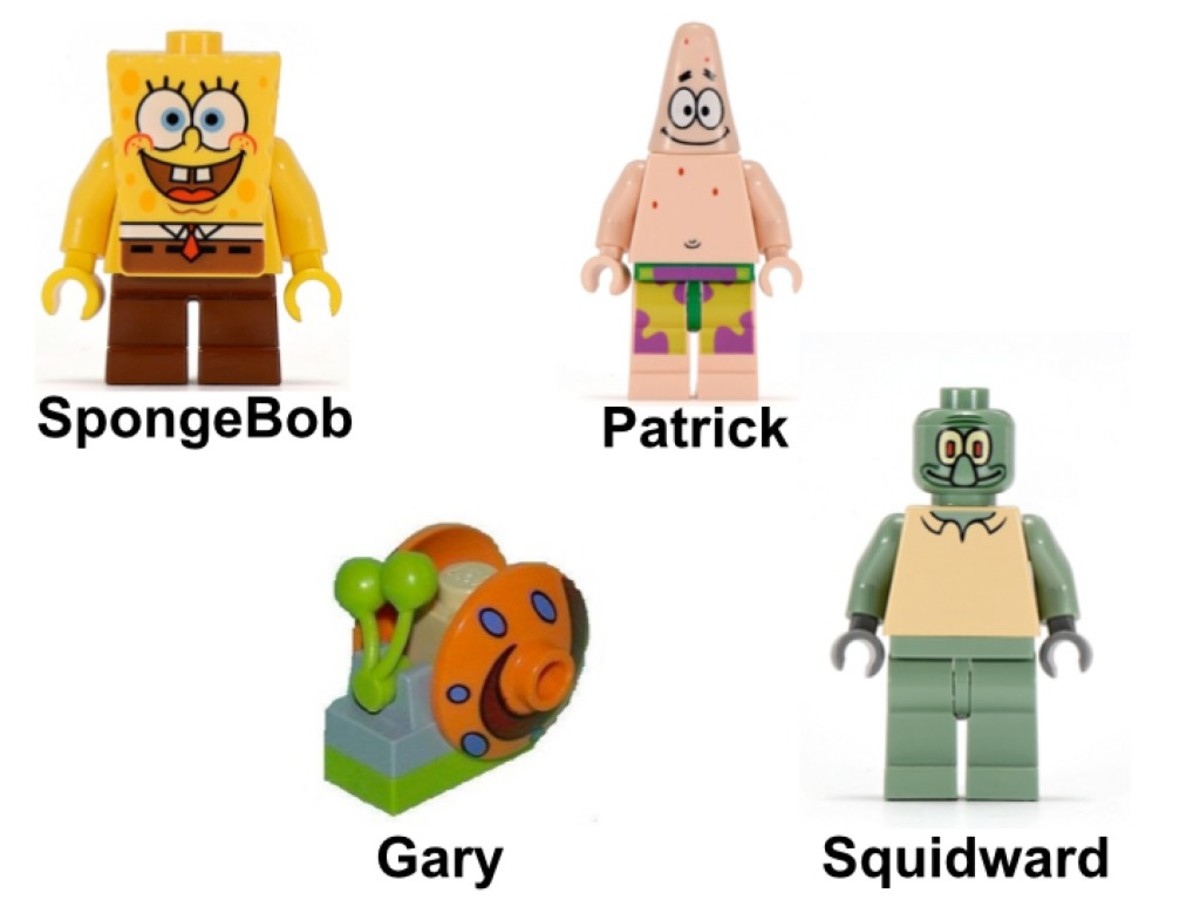 LEGO SpongeBob SquarePants Adventures in Bikini Bottom 3827 Minifigures 
