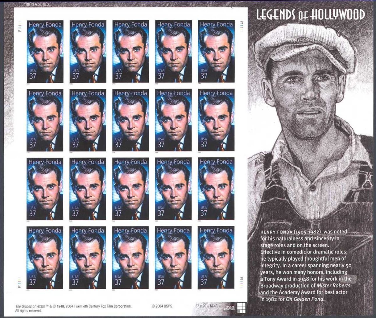 Legends of Hollywood Stamp Series HobbyLark