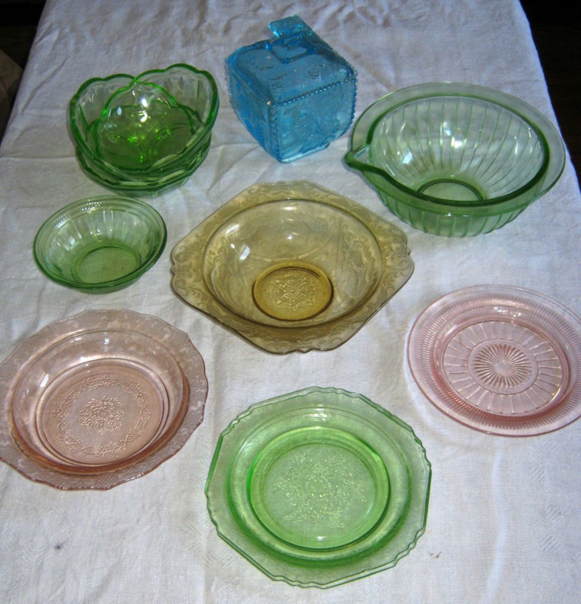 Beautiful Serving Platter Made of Vintage Glassware