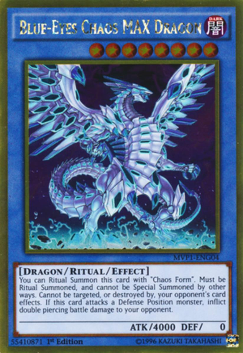 Remember kids:  If your Blue-Eyes Chaos MAX Dragon asks you what is your deck's theme, you better not say: "It's Blue-Eyes."  That will make him angry.  No one wants to make a MAX dragon angry.  
