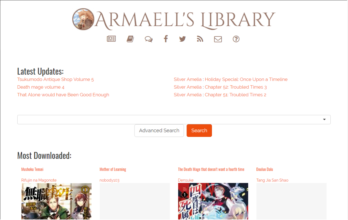 This is the homepage of Armaell's Library. 
