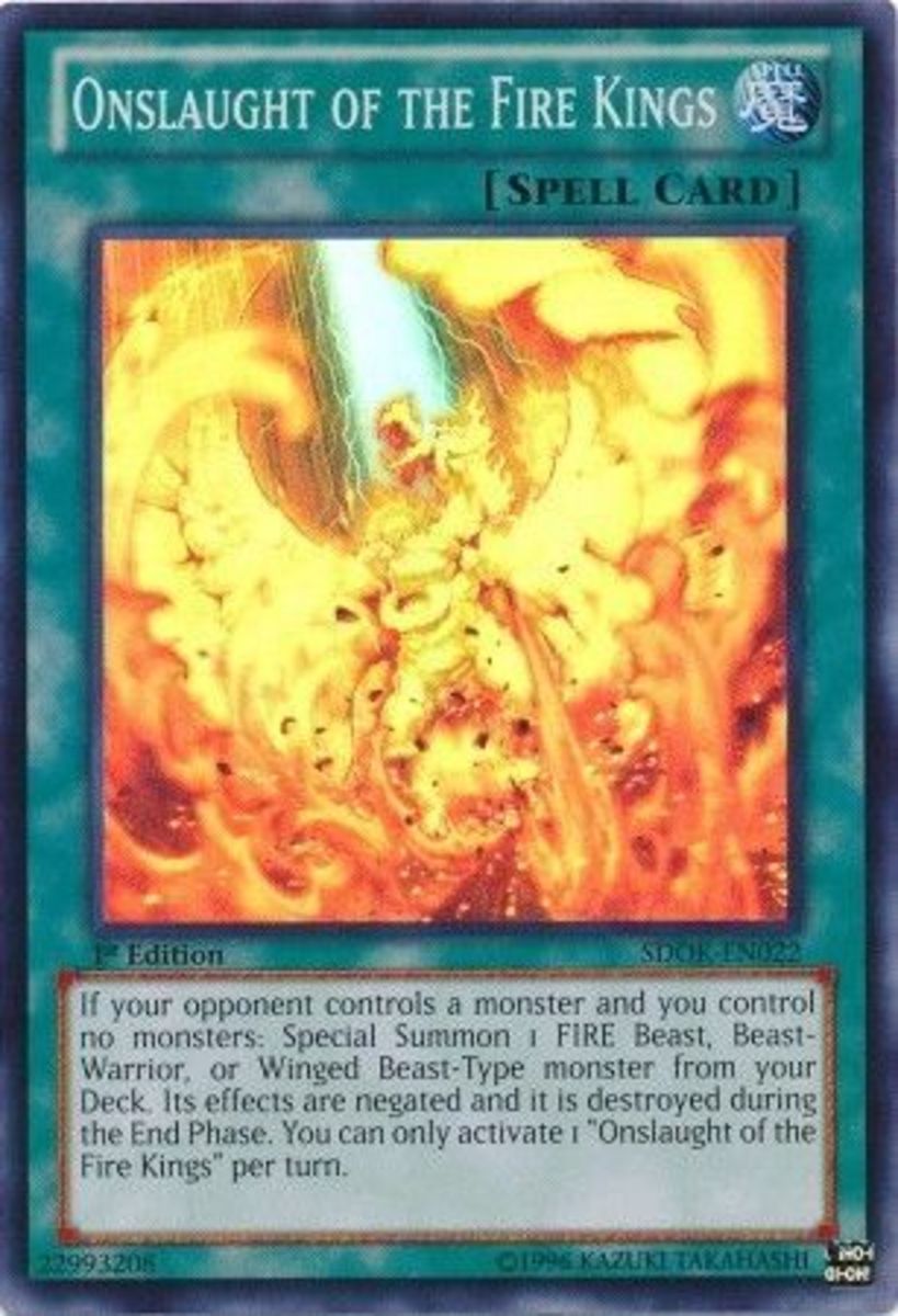 Cool fact:  Many of the Fire King support cards splash well into other Fire decks.  