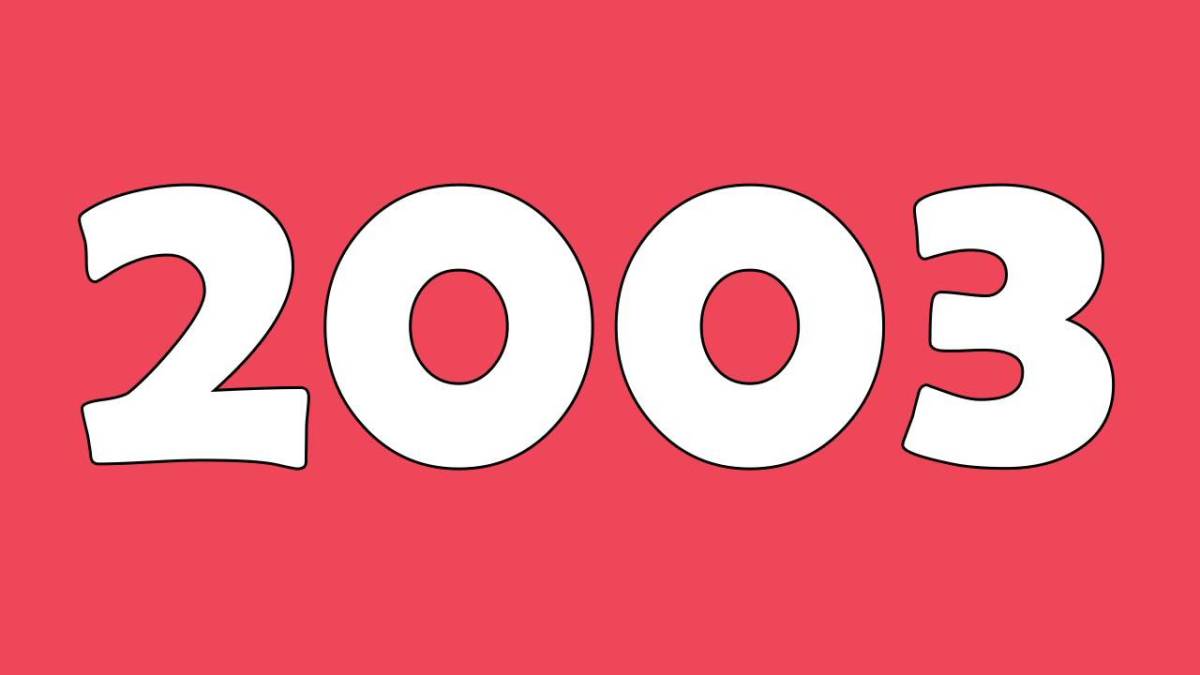 Year 2003 Fun Facts, Trivia, and History