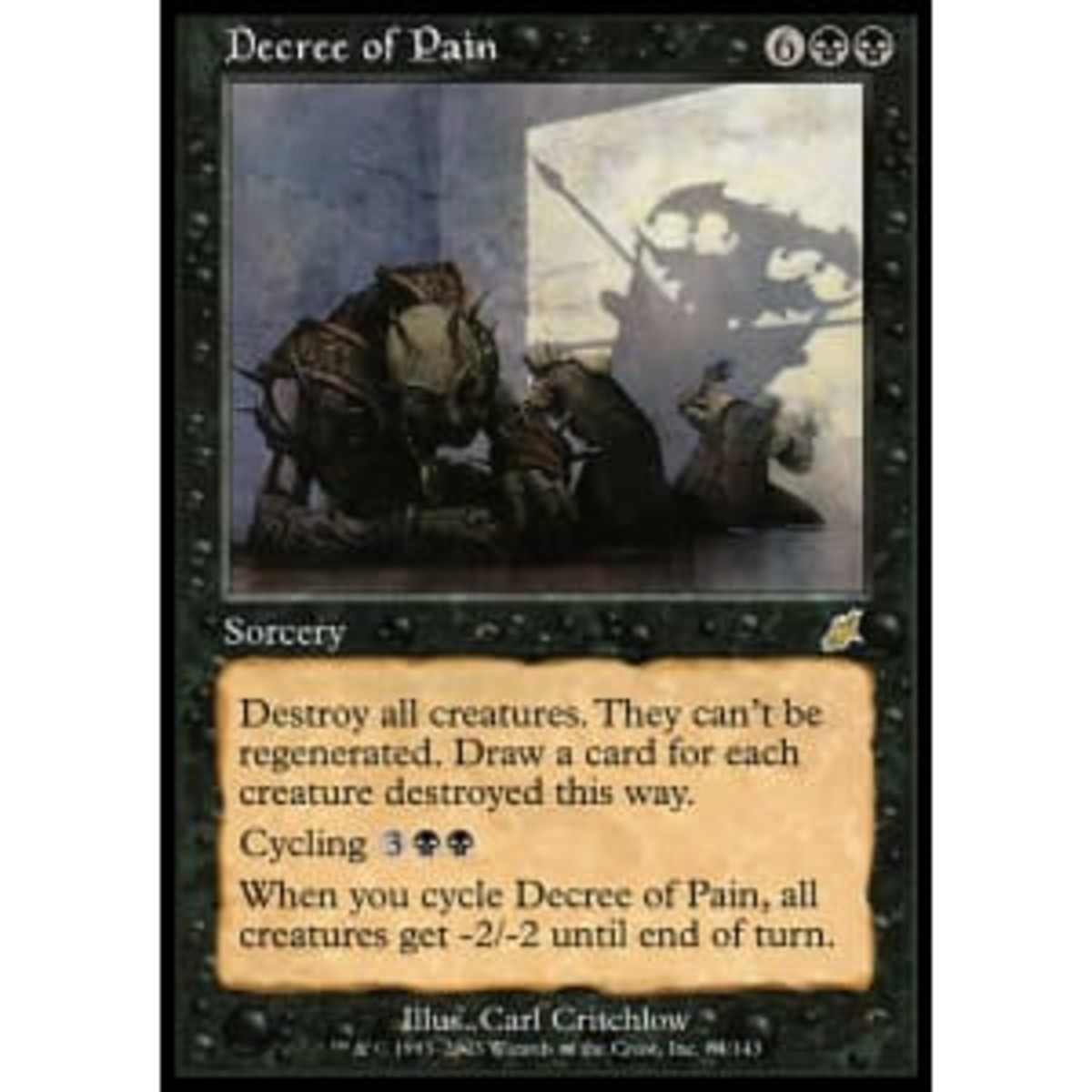 Big Bad Black Cards for Magic The Gathering EDH Format