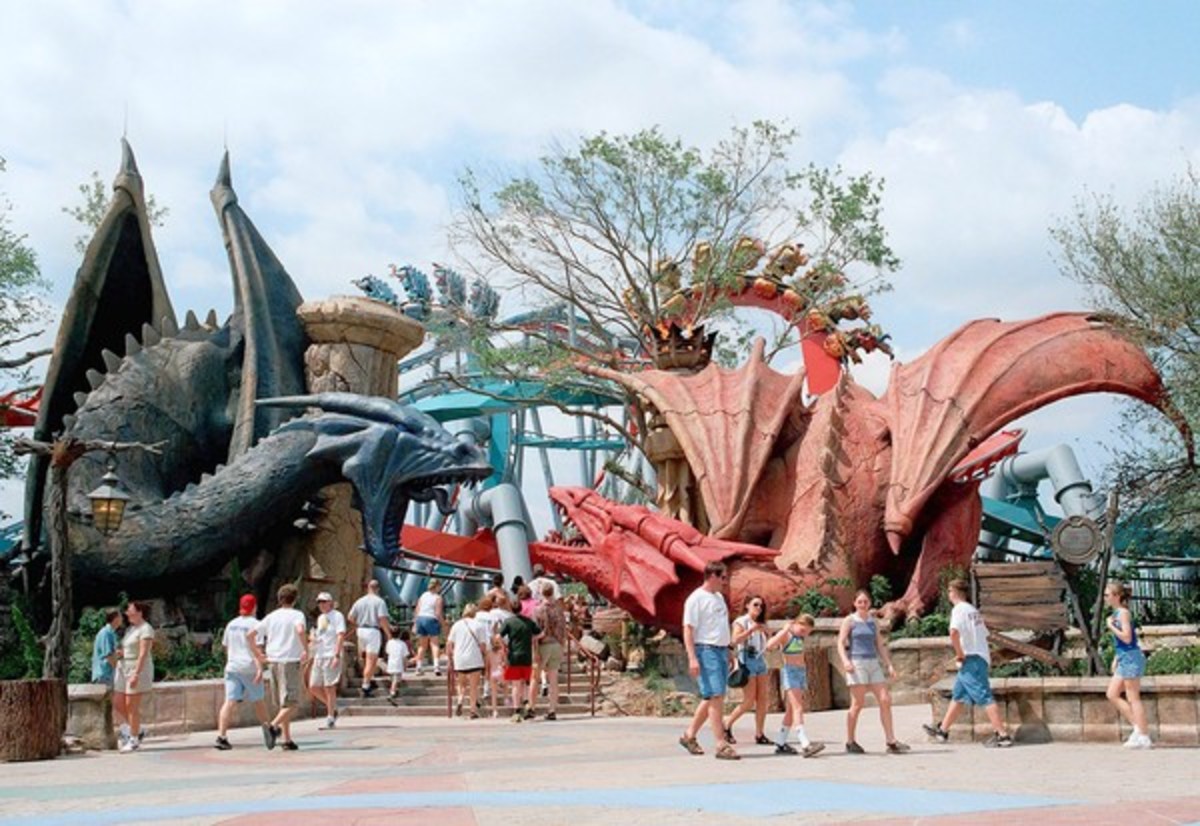 The Horntail and Fireball at Orlando's theme park