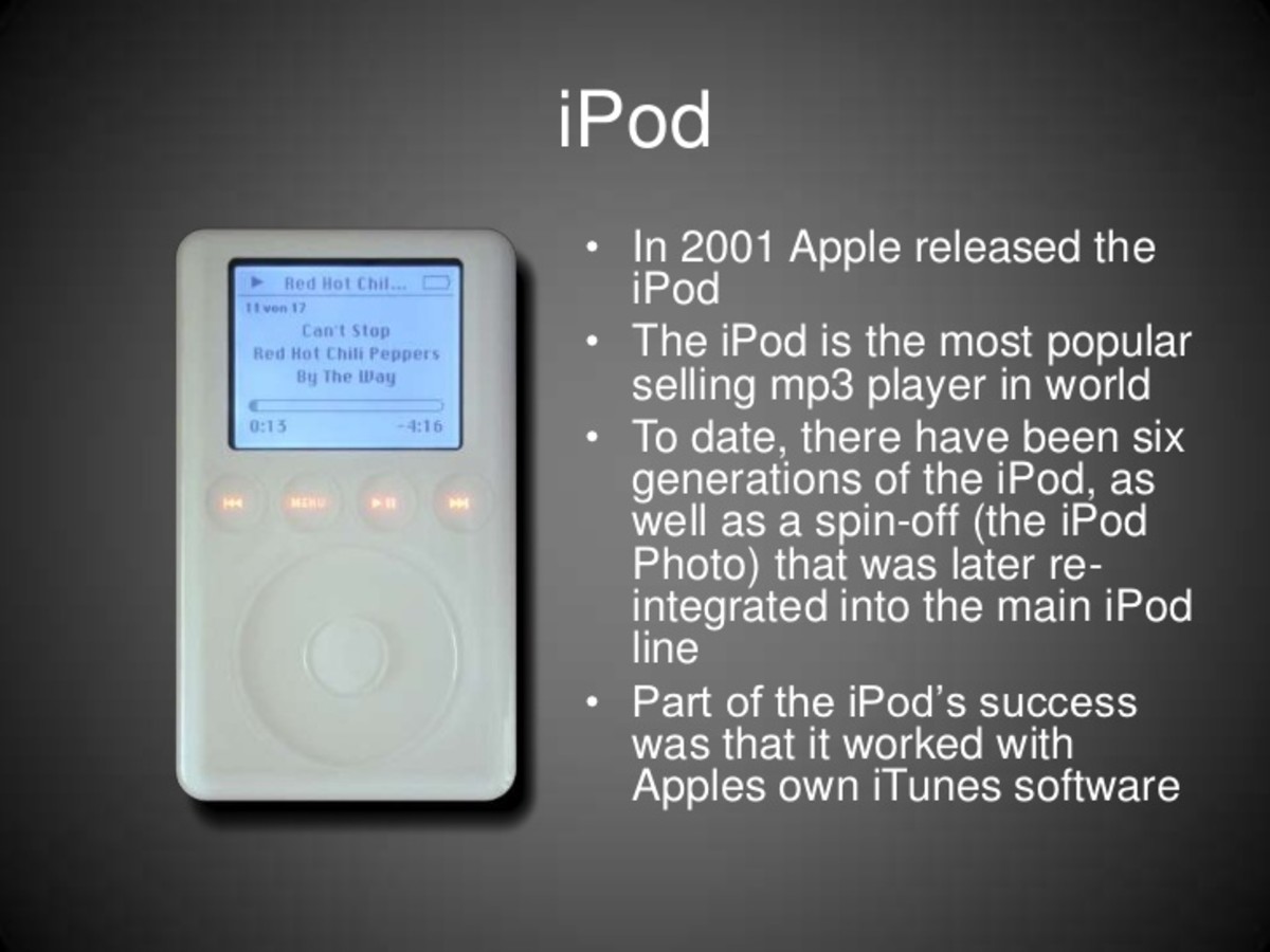 In 2001, Apple’s first iPod went on sale.