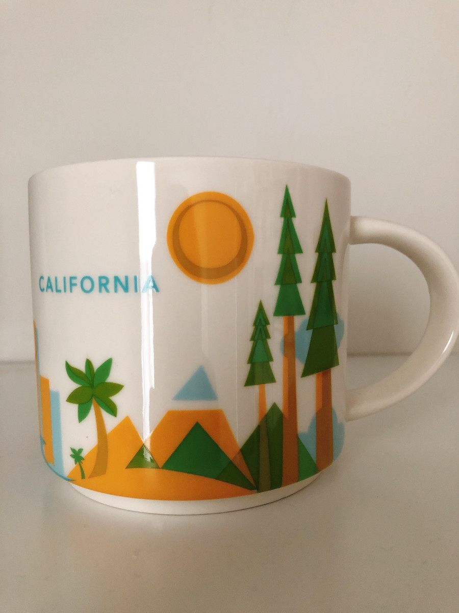 Starbucks - California & Los Angeles - Coffee & Travel Mugs - 3 mug cup set  RARE