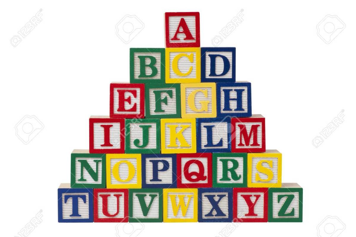 Alphabet blocks were popular Christmas gifts during the 1800s.