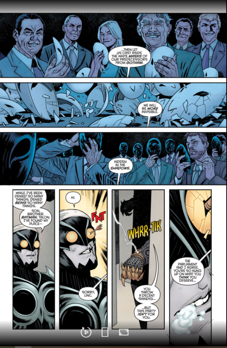 Reading "Nightwing: Rebirth" on DCUniverseInfinite.