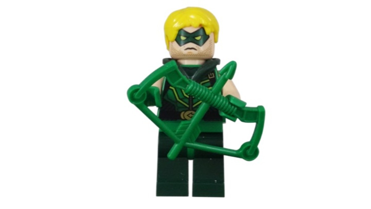 Lego Green Arrow Head 71342 for Super Heroes NEW Hair piece from sets 76028 