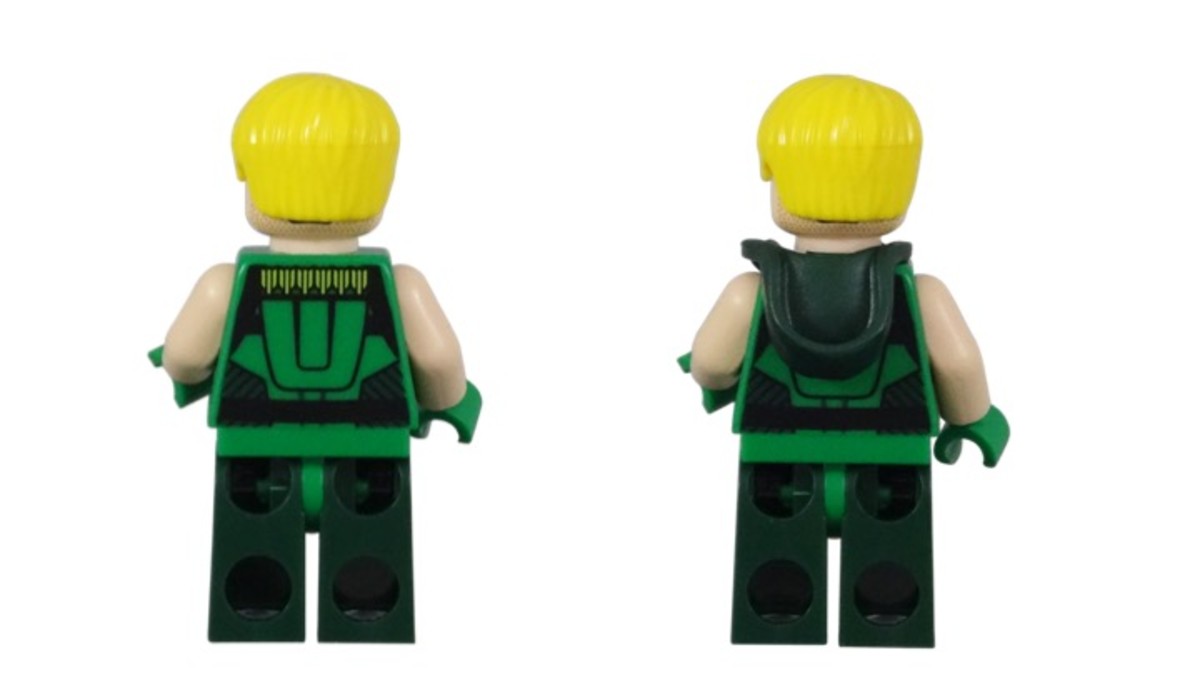 LEGO Dimensions Green Arrow Minifigure 71342 Back View