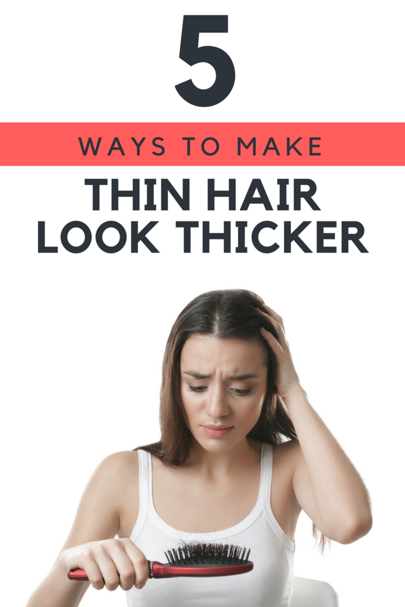 Learn how to make your thin hair look thicker.