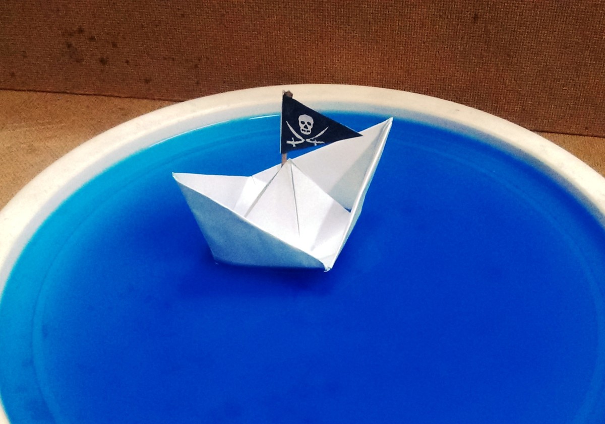 How To Make A Pirate Paper Boat That Floats Easy Step by Step Tutorial 