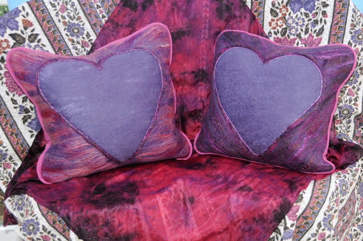 Love Heart Cushions to Celebrate Valentine's Day