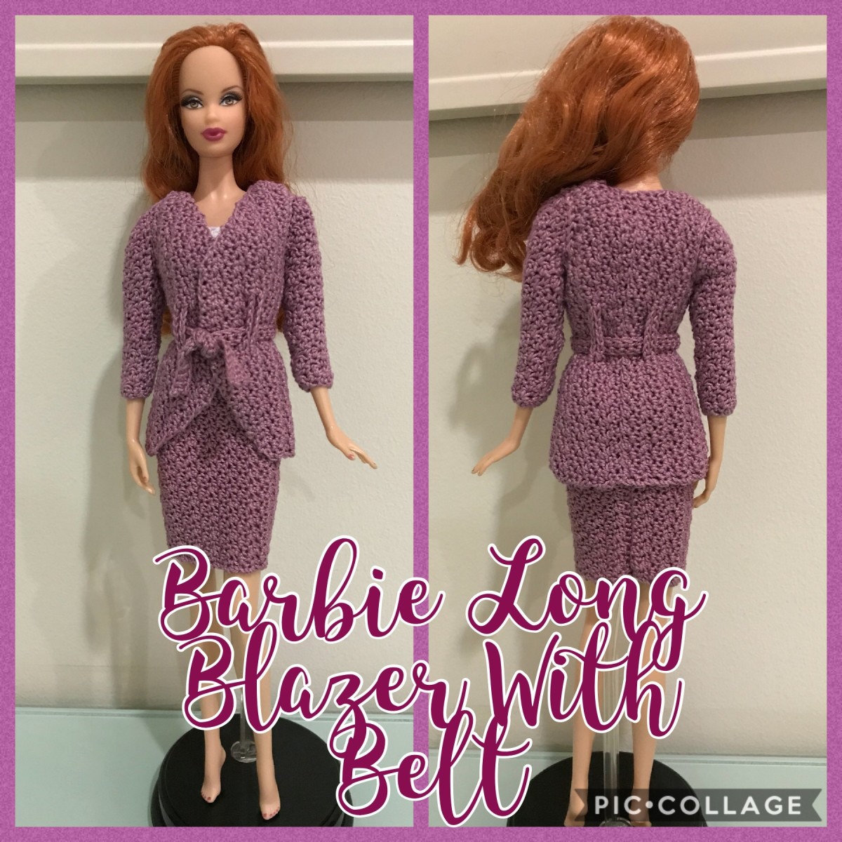 Barbie long blazer with belt