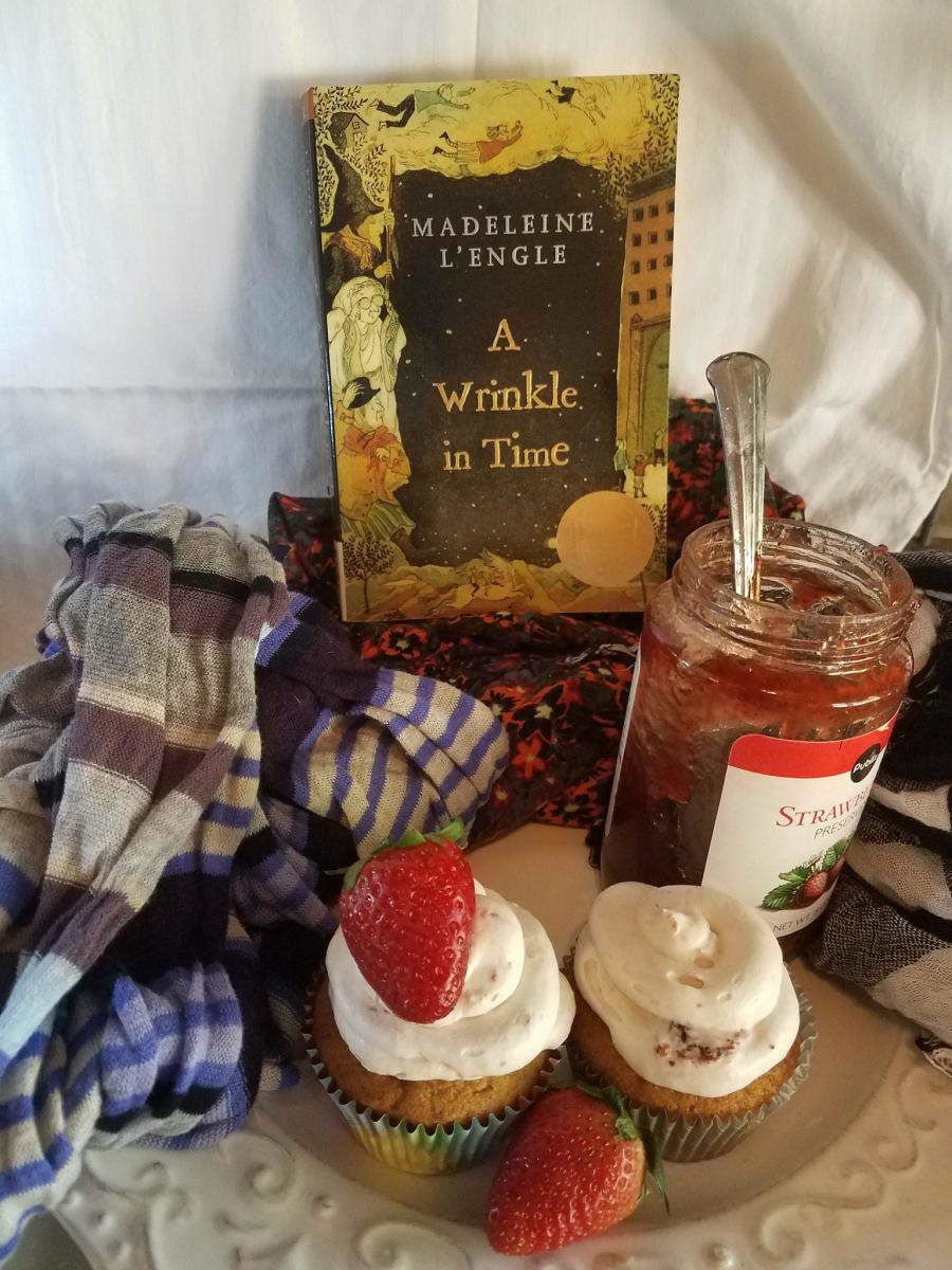 "A Wrinkle in Time" paired with themed French toast cupcakes
