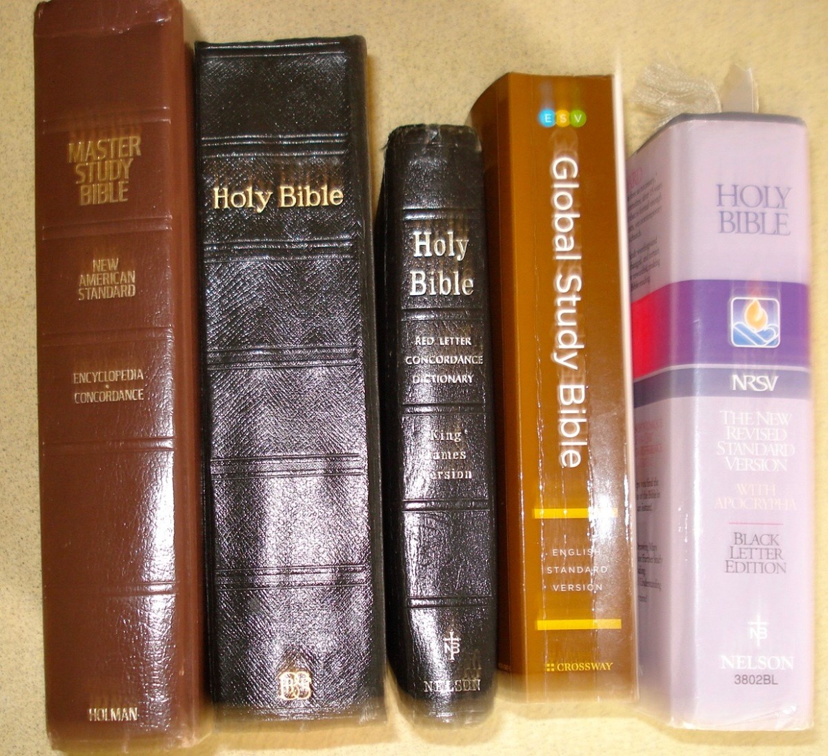 Different translations of The Bible