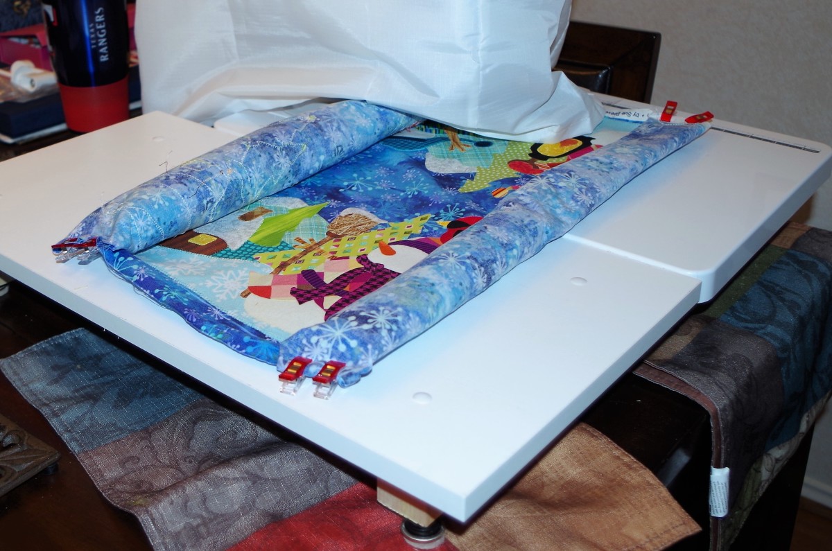 Making a quilting extension table isn't as difficult as you may think. 