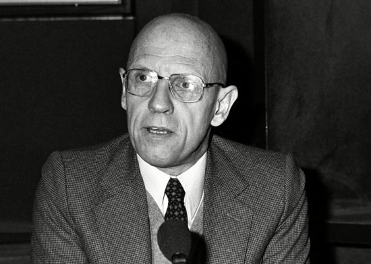 Photo of Michel Foucault.