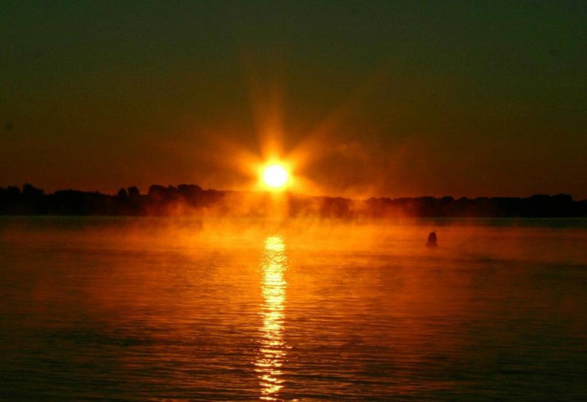 Sunrise over Oak Island, NC
