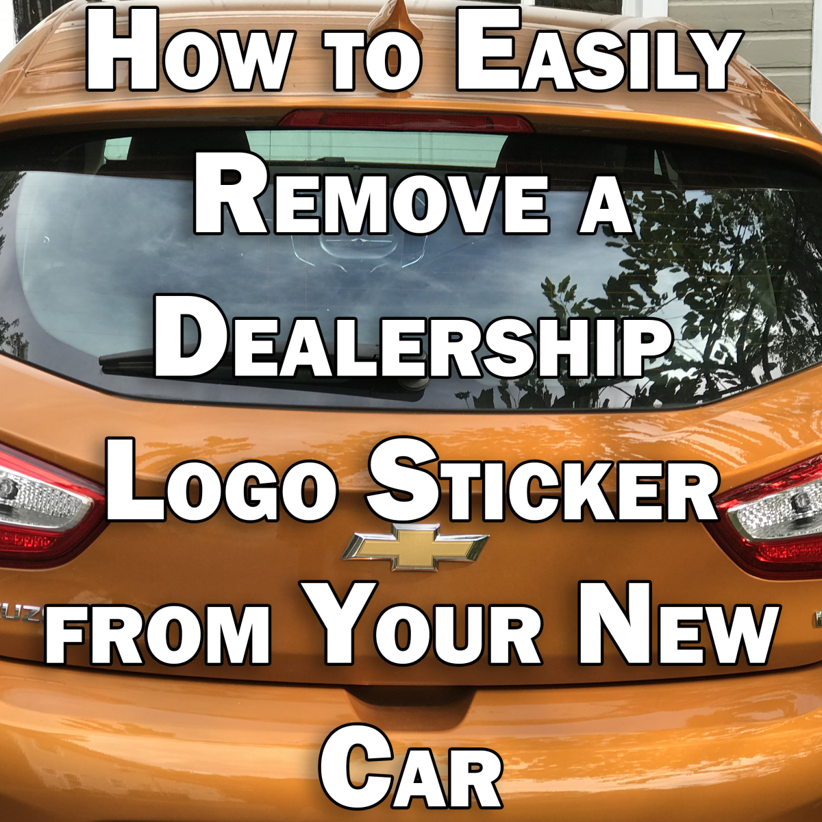 How to Easily Remove a Dealership Logo Sticker From Your New Car