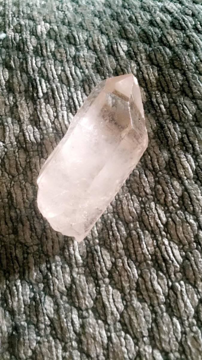 This is my favorite clear quartz from my collection.  Powerful and beautiful.